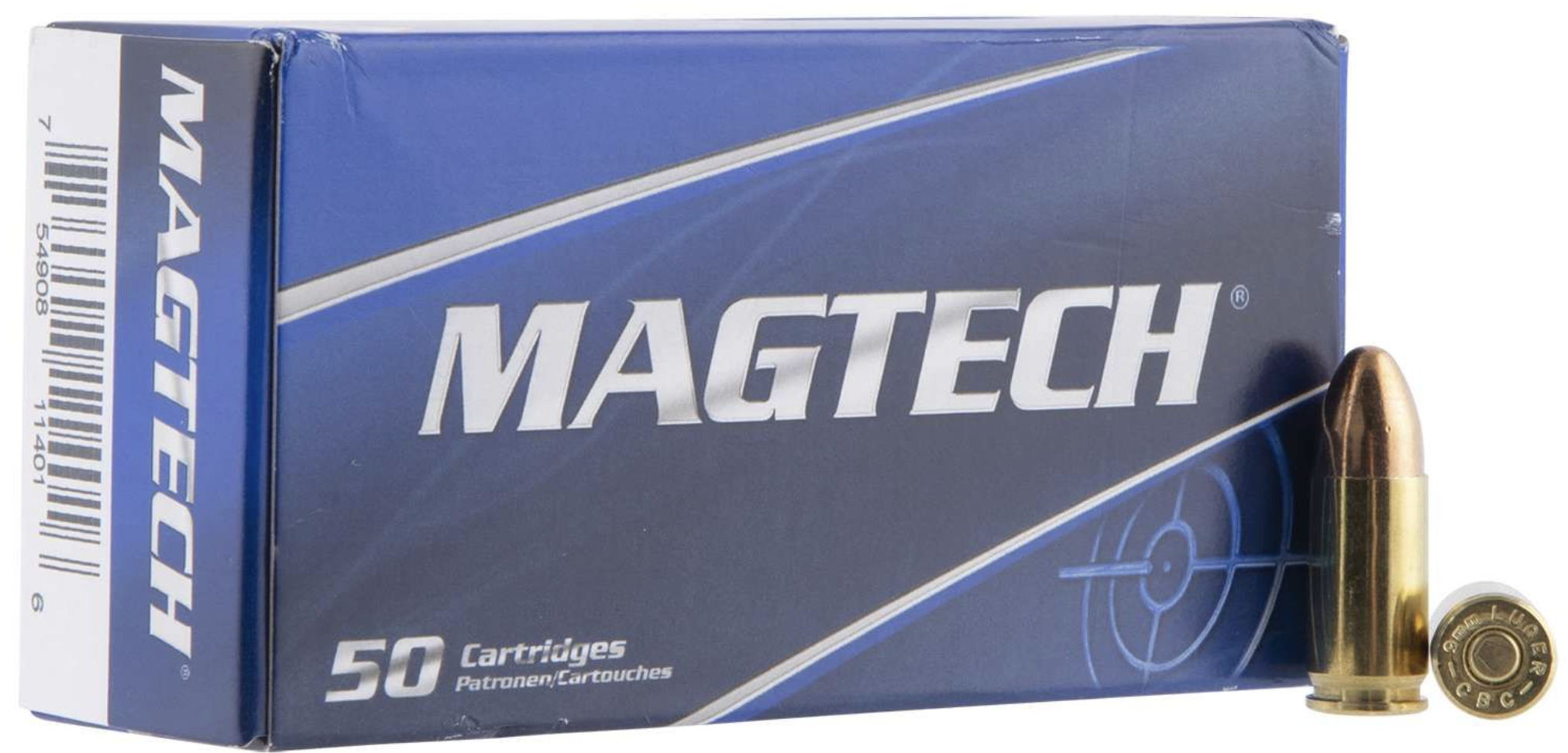 Magtech 9mm 115 Grain FMJ Ammo Handgun Ammo - 1000 Rounds